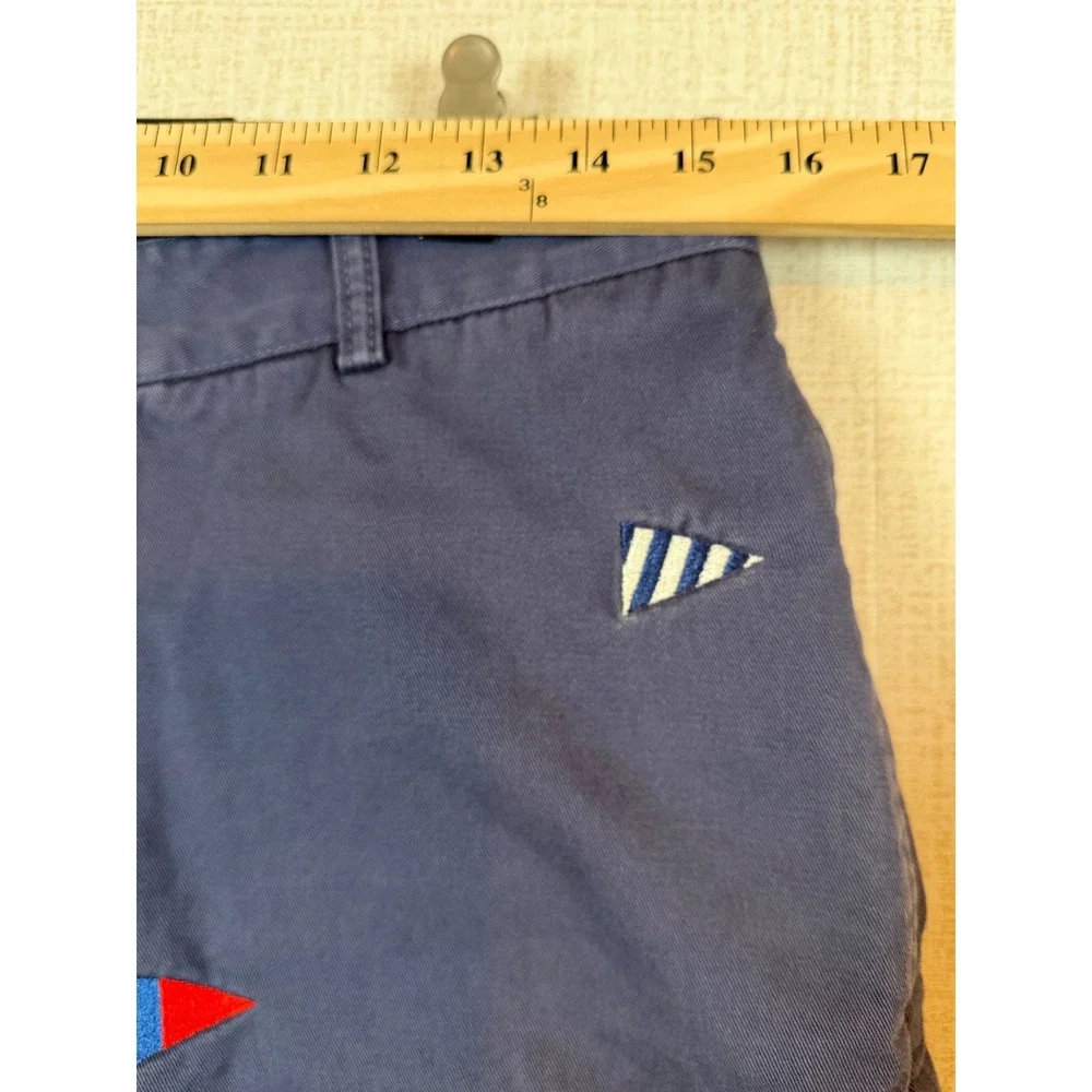 Vineyard Vines Mens 32 Navy Blue Nautical Signal Flag Preppy Breaker Shorts